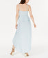 GUESS Chambray High-Low A-Line Dress Blue Size Large